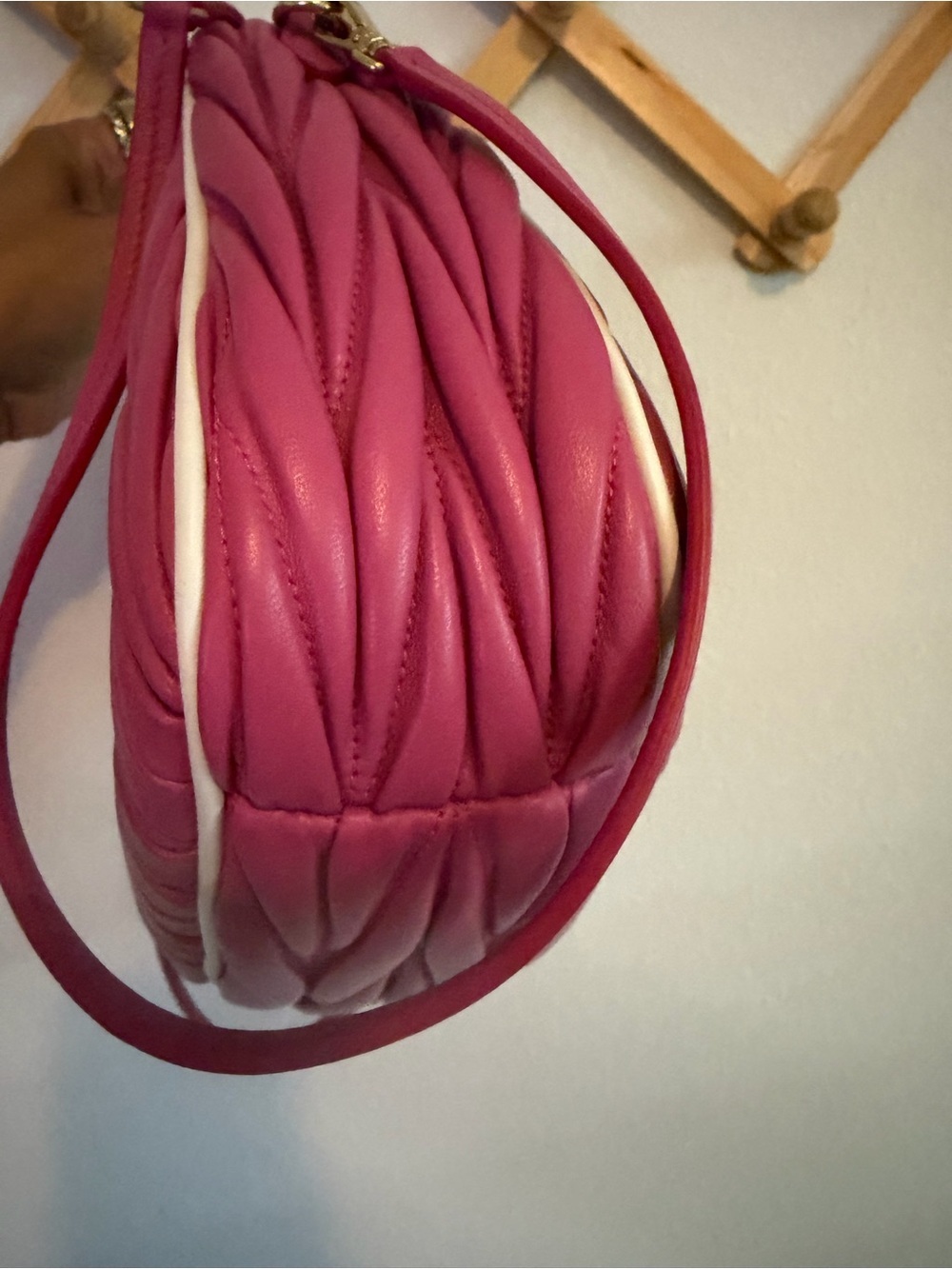 Miu Miu Wander Nappa Matelasse Leather Hobo Bag - Picture 4 of 6